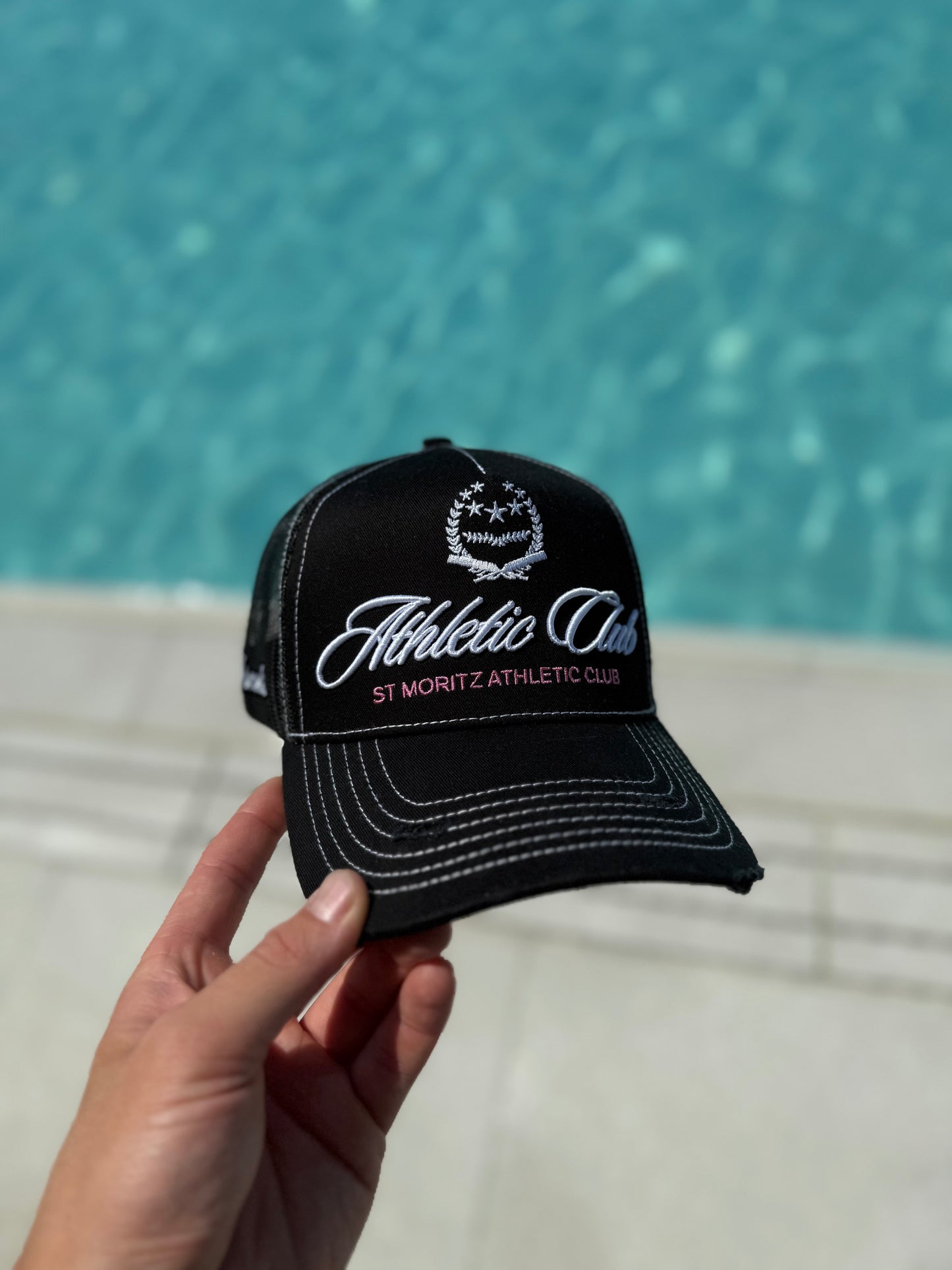 Athletic Club Threads Trucker cap-black