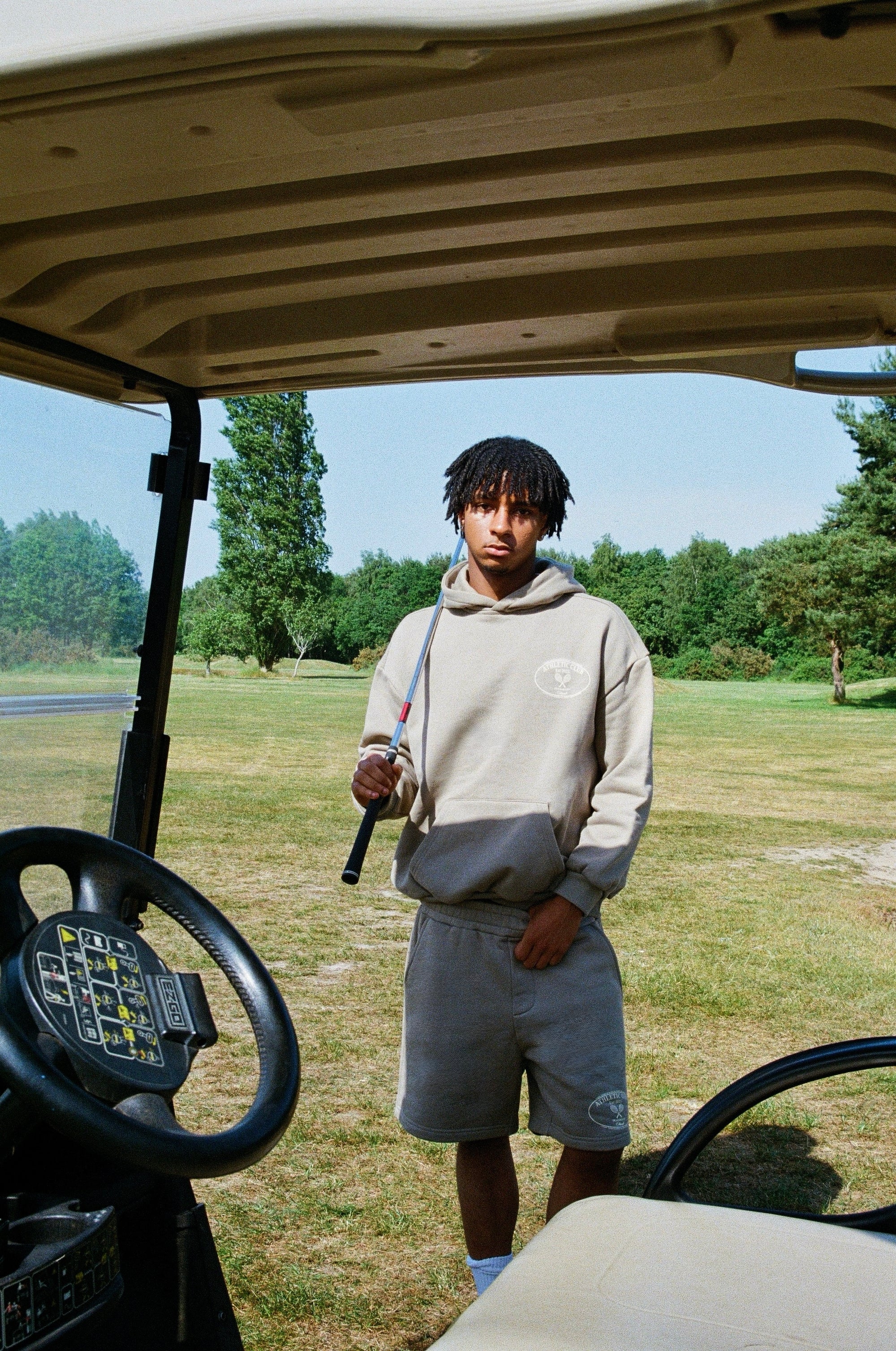 ATHLETIC CLUB HOODIE - KHAKI