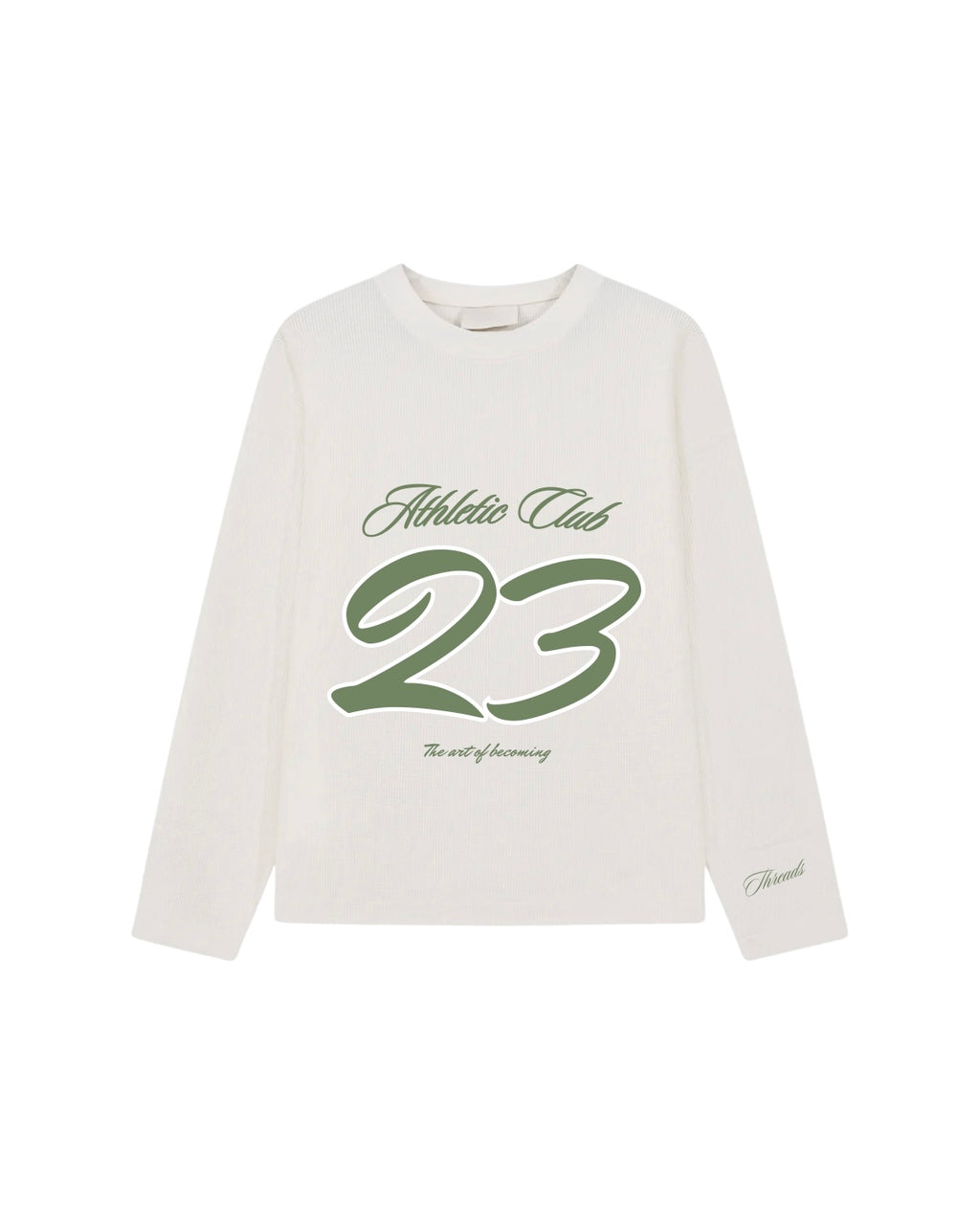 ATHLETIC CLUB WAFFLE LONG SLEEVE - CREAM