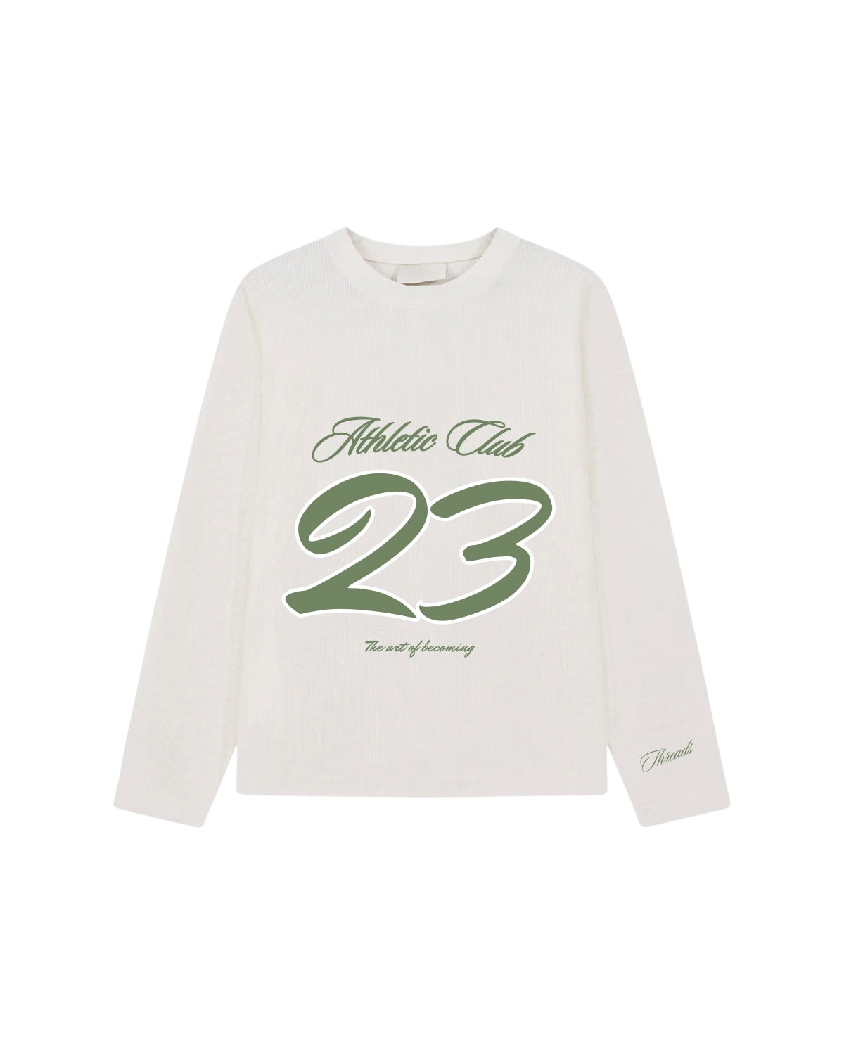 ATHLETIC CLUB WAFFLE LONG SLEEVE - CREAM