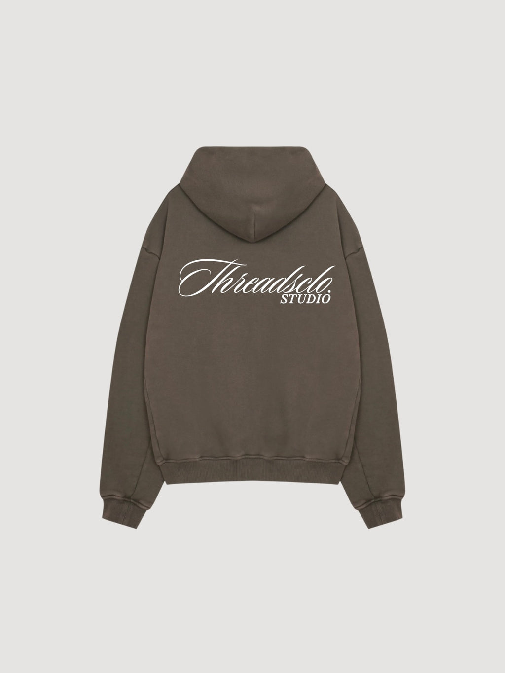 Threads signature zip hoodie - brown