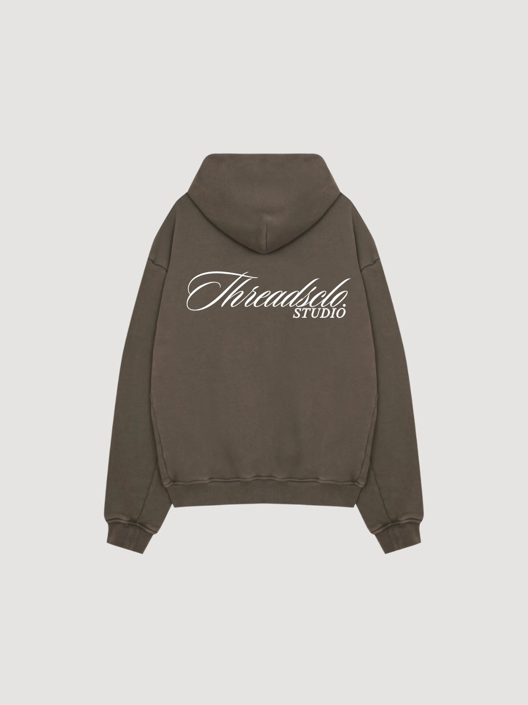 Threads signature zip hoodie - brown
