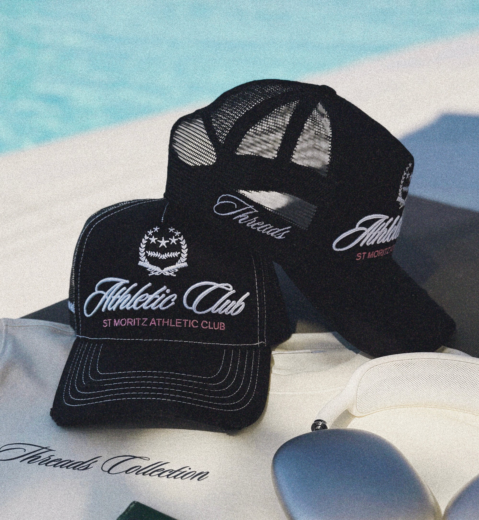 Athletic Club Threads Trucker cap-black