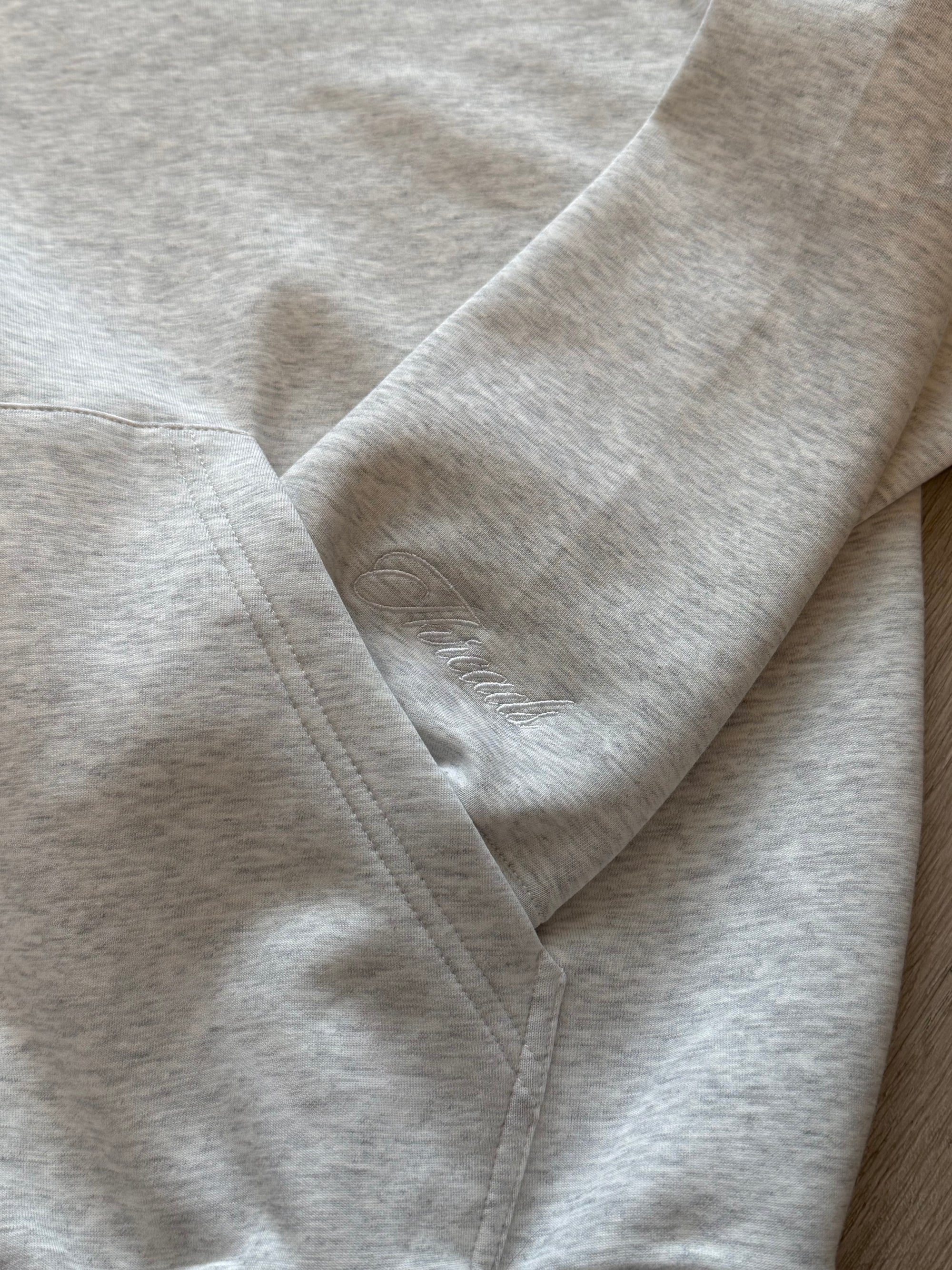 THREADS BLANK ZIP HOODIE - GREY
