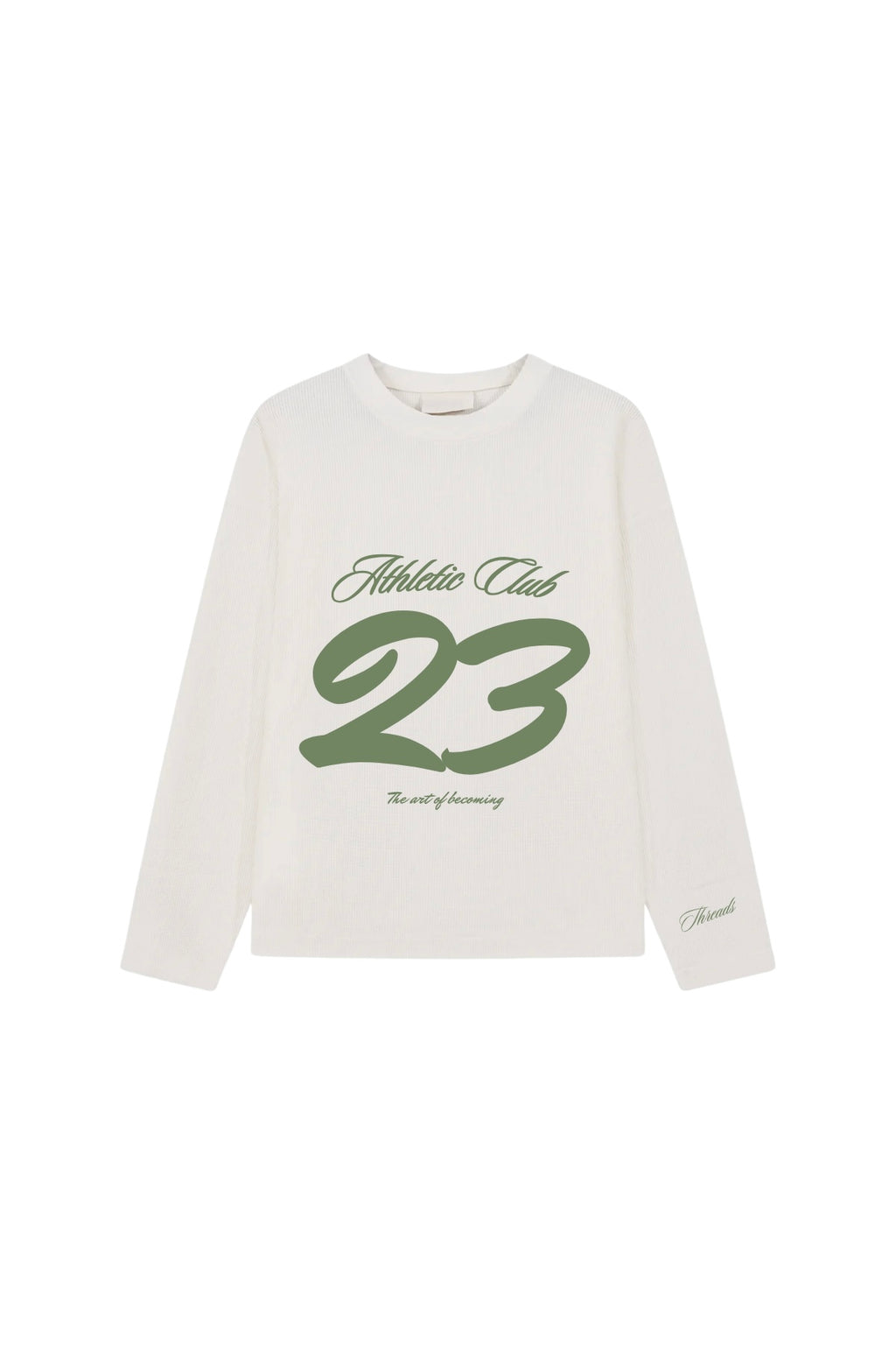 ATHLETIC CLUB WAFFLE LONG SLEEVE - CREAM
