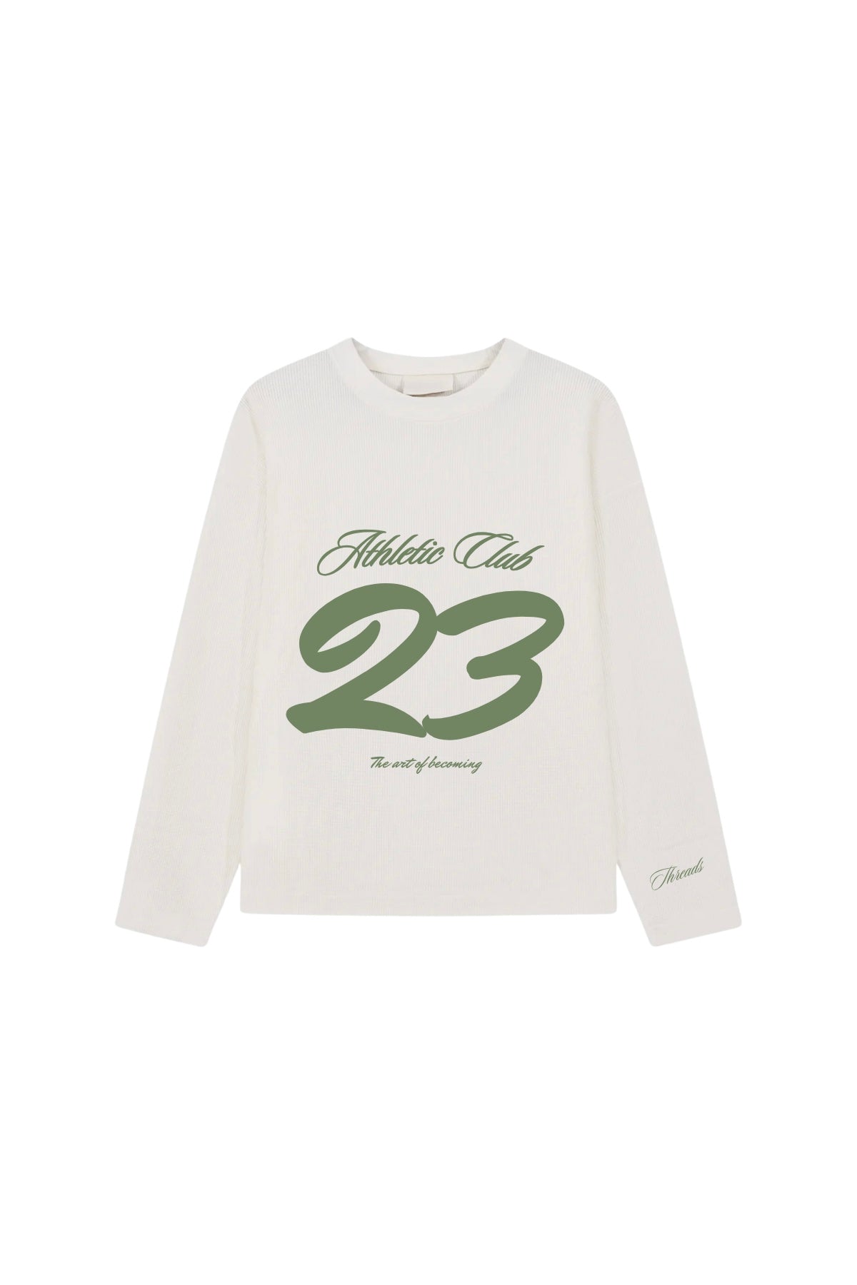 ATHLETIC CLUB WAFFLE LONG SLEEVE - CREAM
