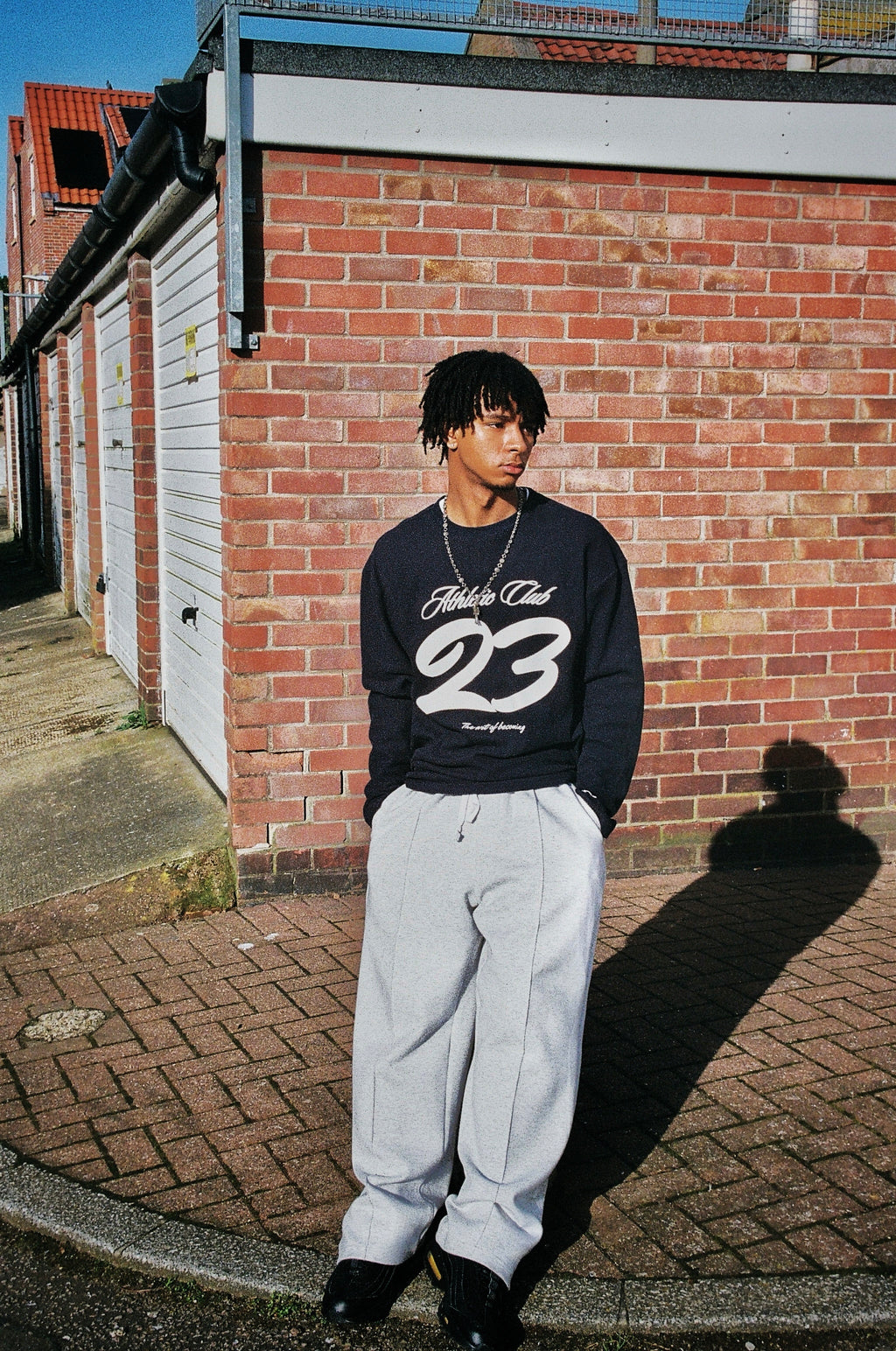 ATHLETIC CLUB WAFFLE LONG SLEEVE - NAVY