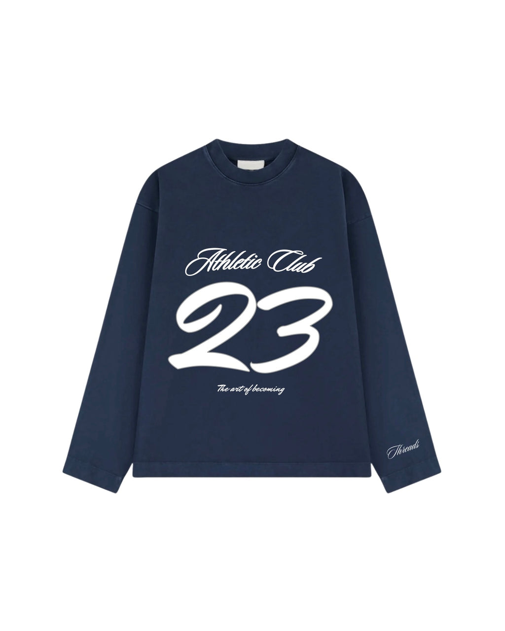 ATHLETIC CLUB WAFFLE LONG SLEEVE - NAVY