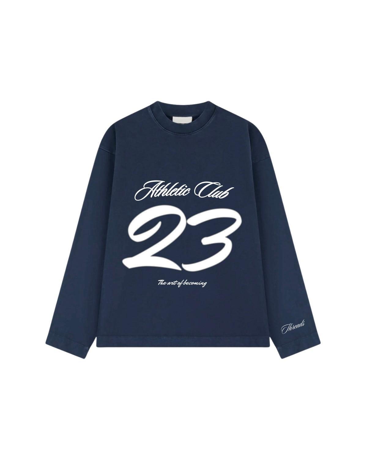 ATHLETIC CLUB WAFFLE LONG SLEEVE - NAVY
