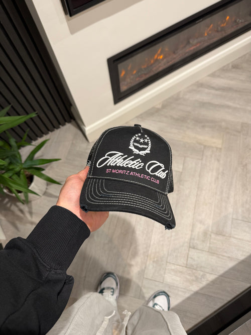 ATHLETIC CLUB TRUCKER CAP - BLACK