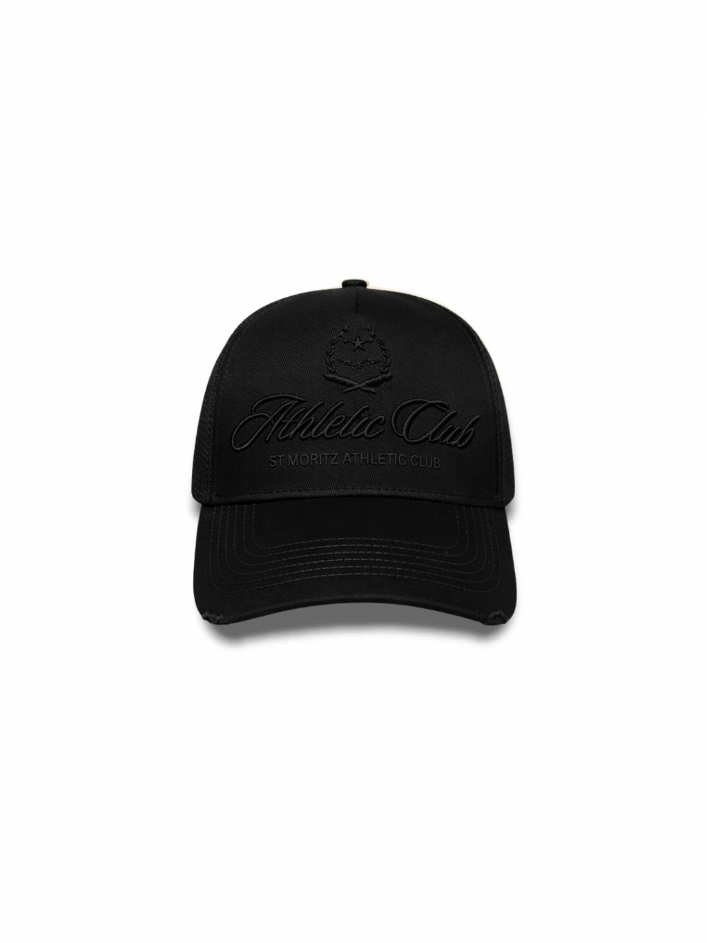 ATHLETIC CLUB TRUCKER CAP - BLACK