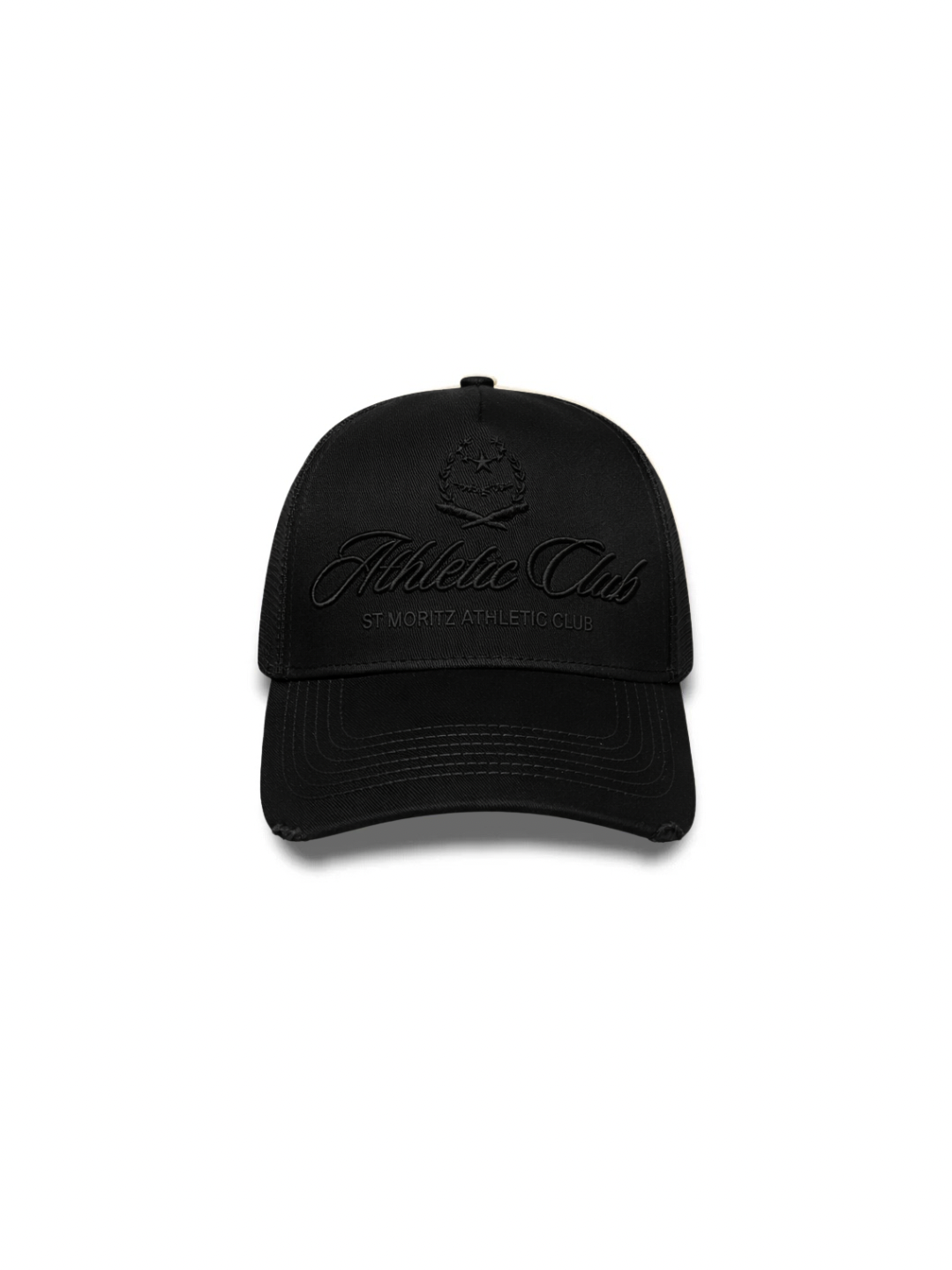 ATHLETIC CLUB TRUCKER CAP - BLACK