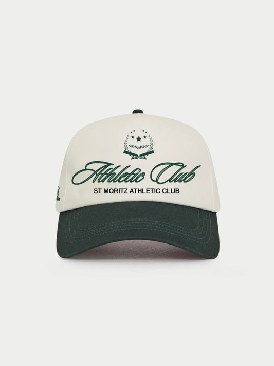 Athletic Club Threads Trucker cap-Cream/Green