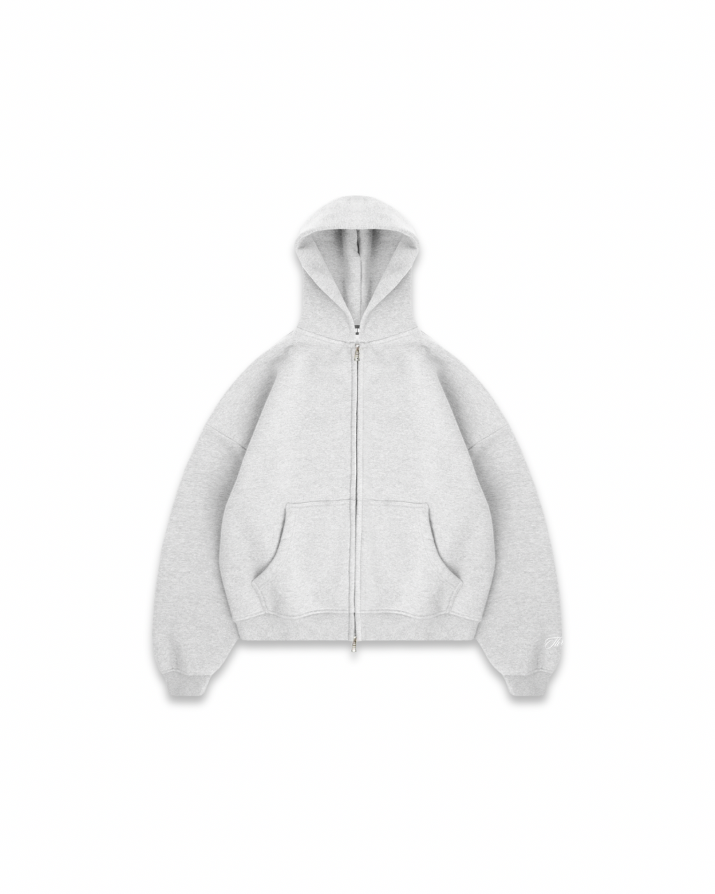 THREADS BLANK ZIP HOODIE - GREY