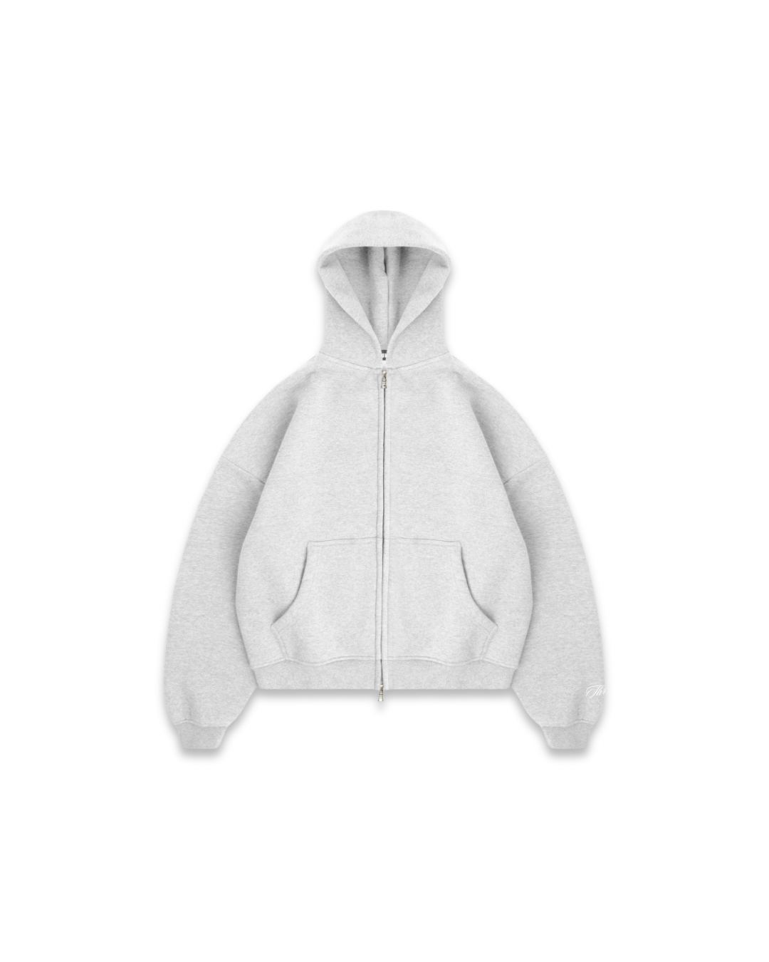 THREADS BLANK ZIP HOODIE - GREY