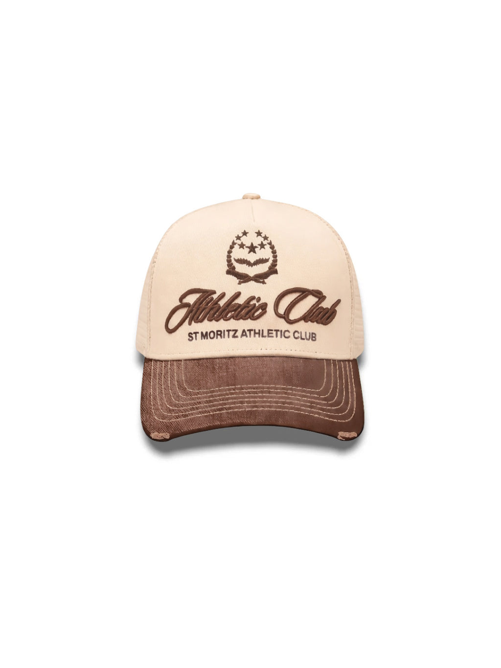 ATHLETIC CLUB TRUCKER CAP - BROWN