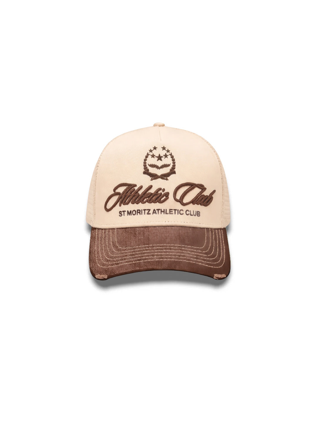 ATHLETIC CLUB TRUCKER CAP - BROWN