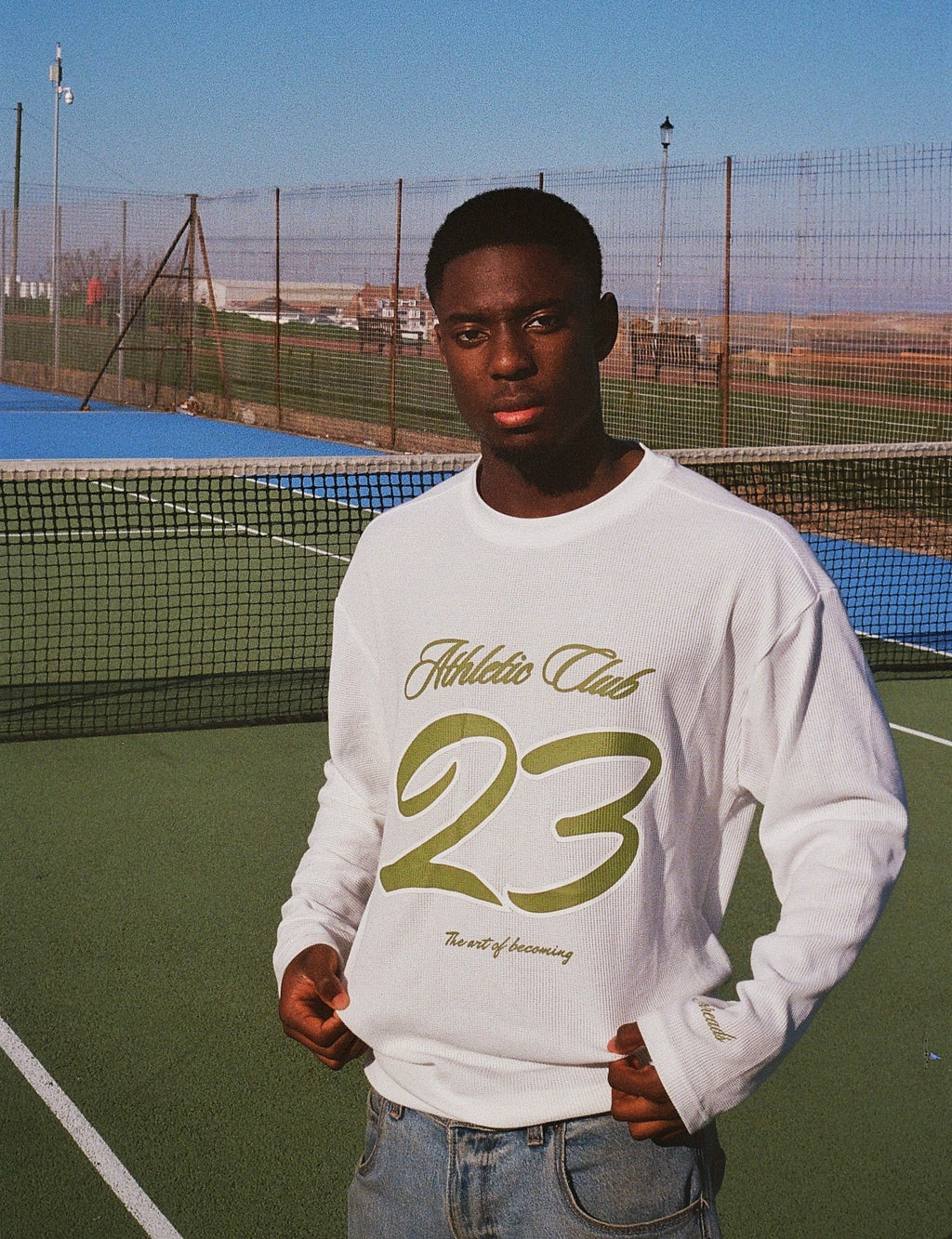 ATHLETIC CLUB WAFFLE LONG SLEEVE - CREAM